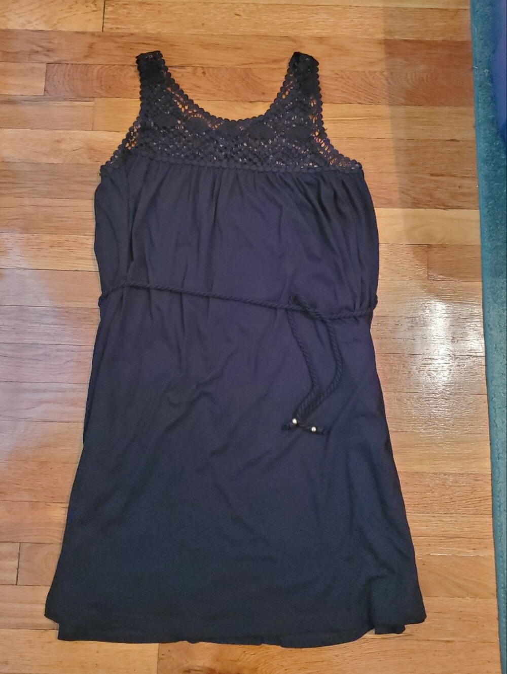 H&M Black Crochet Sleeveless Summer Dress